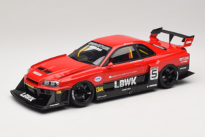 Nissan Skyline ER34 LB Super Silhouette Active Red GT Spirit 1:18 GT570 Hars