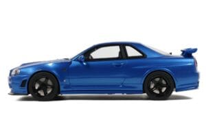 Nissan Skyline GT-R R34 NISMO Z-Tune Bayside Blue Otto 1:12 G082 Hars — afbeelding 4 van 4