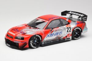 Nissan Skyline GT-R #22 M. Krumm / S. Motoyama Xanavi Nismo JGTC 2002 AUTOart 1:18 80277 Metaal