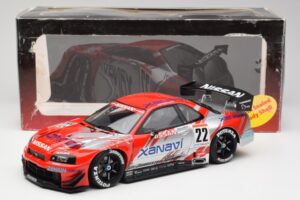 Nissan Skyline GT-R #22 M. Krumm / S. Motoyama Xanavi Nismo JGTC 2002 AUTOart 1:18 80277 Metaal — afbeelding 6 van 6