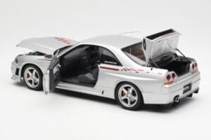 Nissan Skyline GT-R R33 R-Tune Zilver AUTOart 1:18 77326 Metaal — afbeelding 5 van 8
