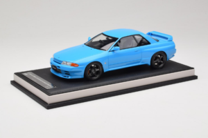 Nissan Skyline GT-R R32 Customized Version Blauw MotorHelix 1:18 MH029CB Hars — afbeelding 2 van 7