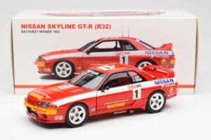 Nissan Skyline GT-R R32 #1 J. Richards / M. Skaife Bathurst 1000 Winner 1992 AUTOart 1:18 89279 Metaal — afbeelding 8 van 8