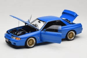 Nissan Skyline GT-R R32 V-Spec II Tuned Blauw AUTOart 1:18 77415 Metaal — afbeelding 2 van 8
