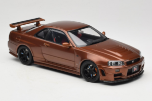 Nissan Skyline GT-R R34 Customized Metallic Bronze MotorHelix 1:18 M83414 Metaal — afbeelding 6 van 8