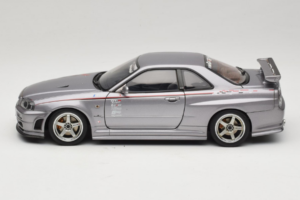 Nissan Skyline GT-R R34 Nismo S-Tune Zilver AUTOart 1:18 77358 Metaal — afbeelding 4 van 8