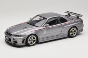 Nissan Skyline GT-R R34 Nismo S-Tune Zilver AUTOart 1:18 77358 Metaal
