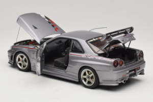 Nissan Skyline GT-R R34 Nismo S-Tune Zilver AUTOart 1:18 77358 Metaal — afbeelding 5 van 8