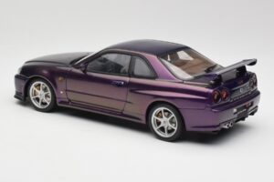 Nissan Skyline GT-R R34 V-Spec Midnight Paars AUTOart 1:18 77305 Metaal — afbeelding 7 van 8