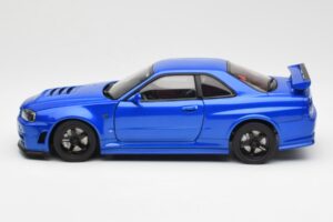 Nissan Skyline GT-R R34 NISMO Z-Tune Bayside Blauw AUTOart 1:18 77354 Composiet — afbeelding 4 van 8