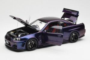 Nissan Skyline GT-R R34 NISMO Z-Tune Midnight Paars III AUTOart 1:18 77464 Composiet — afbeelding 2 van 8