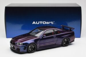 Nissan Skyline GT-R R34 NISMO Z-Tune Midnight Paars III AUTOart 1:18 77464 Composiet — afbeelding 8 van 8