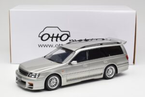 Nissan Stagea Autech WC34 260RS Sonic Silver Otto 1:18 OT471 Hars — afbeelding 6 van 6