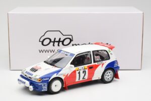 Nissan Sunny GTI-R T. Makinen / S. Harjanne Rally Monte Carlo 1992 Otto 1:18 OT461 Hars — afbeelding 6 van 6