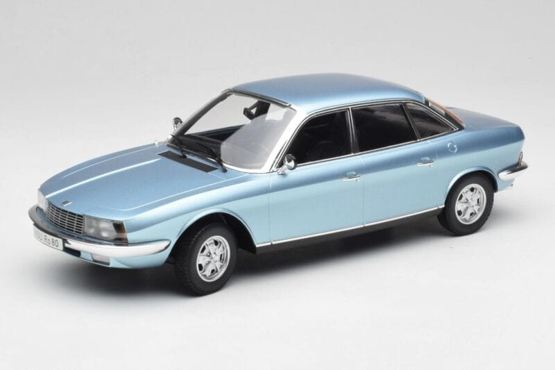 NSU Ro80 Blauw Metallic Minichamps 1:18 151015400 Metaal