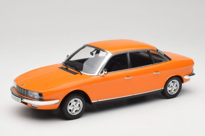 NSU Ro80 Oranje Minichamps 1:18 151015401 Metaal