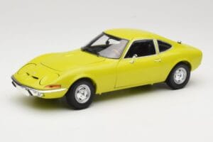 Opel GT Geel Minichamps 1:18 180049032 Metaal