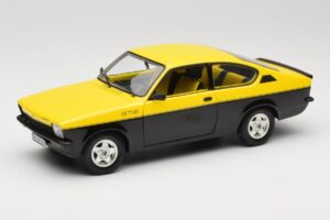 Opel Kadett C GT/E Geel & Zwart Minichamps 1:18 180045521 Metaal