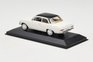 Opel Rekord A Wit Zwart Dak Minichamps 1:43 430041002 Metaal — afbeelding 3 van 4