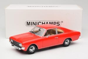 Opel Rekord C Coupe Rood Minichamps 1:18 107047020 Hars — afbeelding 6 van 6