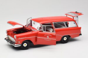 Opel Rekord P1 Caravan Feuerwehr Neuenkirchen Minichamps 1:18 180043291 Metaal — afbeelding 2 van 8