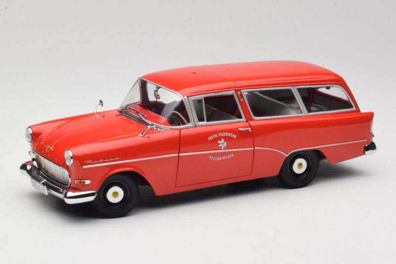 Opel Rekord P1 Caravan Feuerwehr Neuenkirchen Minichamps 1:18 180043291 Metaal