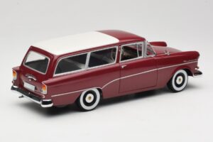 Opel Rekord P1 Caravan Rood Minichamps 1:18 180043211 Metaal — afbeelding 3 van 8