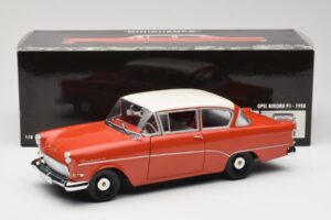 Opel Rekord P1 Rood Minichamps 1:18 180043201 Metaal — afbeelding 8 van 8