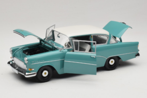 Opel Rekord P1 Turquoise Blauw Minichamps 1:18 180043200 Metaal — afbeelding 2 van 8