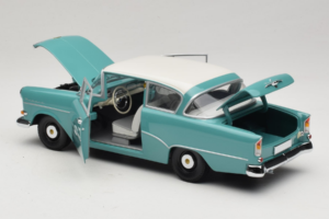 Opel Rekord P1 Turquoise Blauw Minichamps 1:18 180043200 Metaal — afbeelding 5 van 8