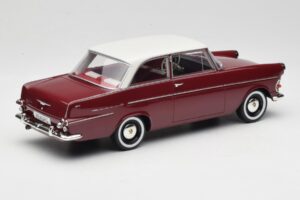 Opel Rekord P2 Donkerrood & Wit BoS Models 1:18 BOS415 Hars — afbeelding 2 van 6