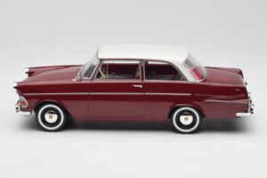 Opel Rekord P2 Donkerrood & Wit BoS Models 1:18 BOS415 Hars — afbeelding 3 van 6