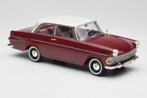Opel Rekord P2 Donkerrood & Wit BoS Models 1:18 BOS415 Hars — afbeelding 4 van 6