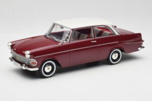 Opel Rekord P2 Donkerrood & Wit BoS Models 1:18 BOS415 Hars