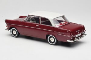 Opel Rekord P2 Donkerrood & Wit BoS Models 1:18 BOS415 Hars — afbeelding 5 van 6