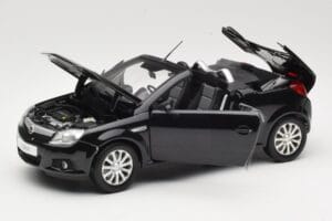 Opel Tigra TwinTop B Zwart Norev 1:18 183600 Metaal — afbeelding 2 van 8