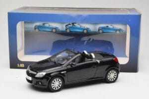 Opel Tigra TwinTop B Zwart Norev 1:18 183600 Metaal — afbeelding 8 van 8