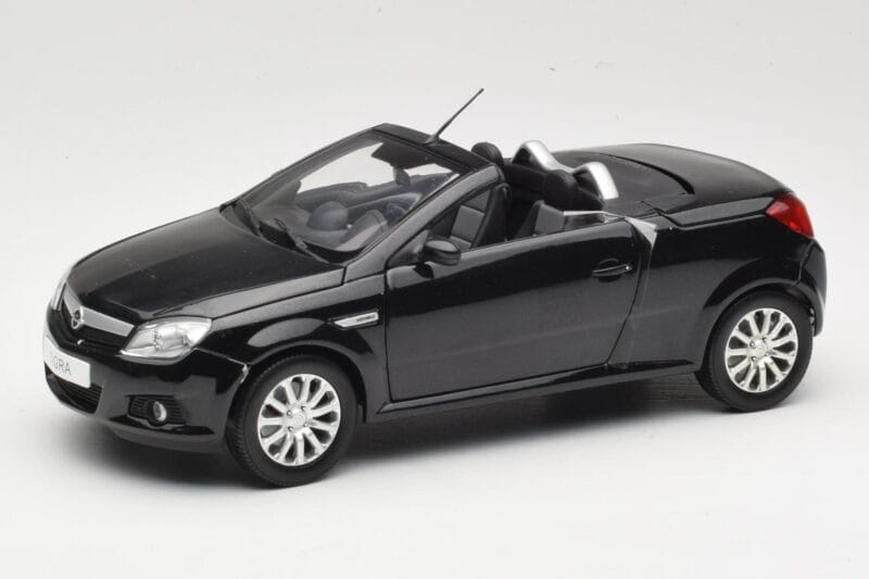 Opel Tigra TwinTop B Zwart Norev 1:18 183600 Metaal