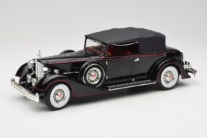 Packard Cabriolet Zwart Anson 1:18 30397 Metaal