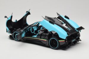 Pagani Zonda Uno Carbon Lichtblauw Almost Real 1:18 850630001 Metaal — afbeelding 5 van 8