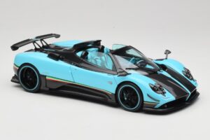 Pagani Zonda Uno Carbon Lichtblauw Almost Real 1:18 850630001 Metaal — afbeelding 6 van 8