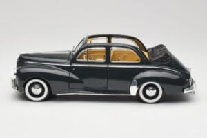 Peugeot 203 Cabriolet Zwart Solido 1:18 8156 Metaal — afbeelding 4 van 8
