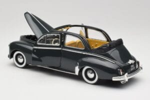 Peugeot 203 Cabriolet Zwart Solido 1:18 8156 Metaal — afbeelding 5 van 8