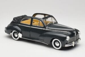 Peugeot 203 Cabriolet Zwart Solido 1:18 8156 Metaal — afbeelding 6 van 8