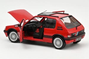 Peugeot 205 GTi 1.9 PTS Deco Vallelunga Rood Norev 1:18 184846 Metaal — afbeelding 2 van 3