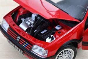 Peugeot 205 GTi 1.9 PTS Deco Vallelunga Rood Norev 1:18 184846 Metaal — afbeelding 3 van 3