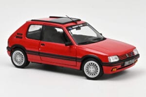 Peugeot 205 GTi 1.9 PTS Deco Vallelunga Rood Norev 1:18 184846 Metaal