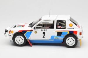 Peugeot 205 T16 #2 A. Vatanen / T. Harryman Rally Monte Carlo 1985 Norev 1:18 184864 Metaal — afbeelding 4 van 8