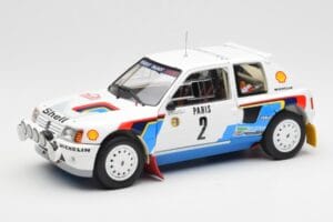 Peugeot 205 T16 #2 A. Vatanen / T. Harryman Rally Monte Carlo 1985 Norev 1:18 184864 Metaal