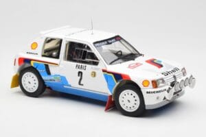 Peugeot 205 T16 #2 A. Vatanen / T. Harryman Rally Monte Carlo 1985 Norev 1:18 184864 Metaal — afbeelding 6 van 8